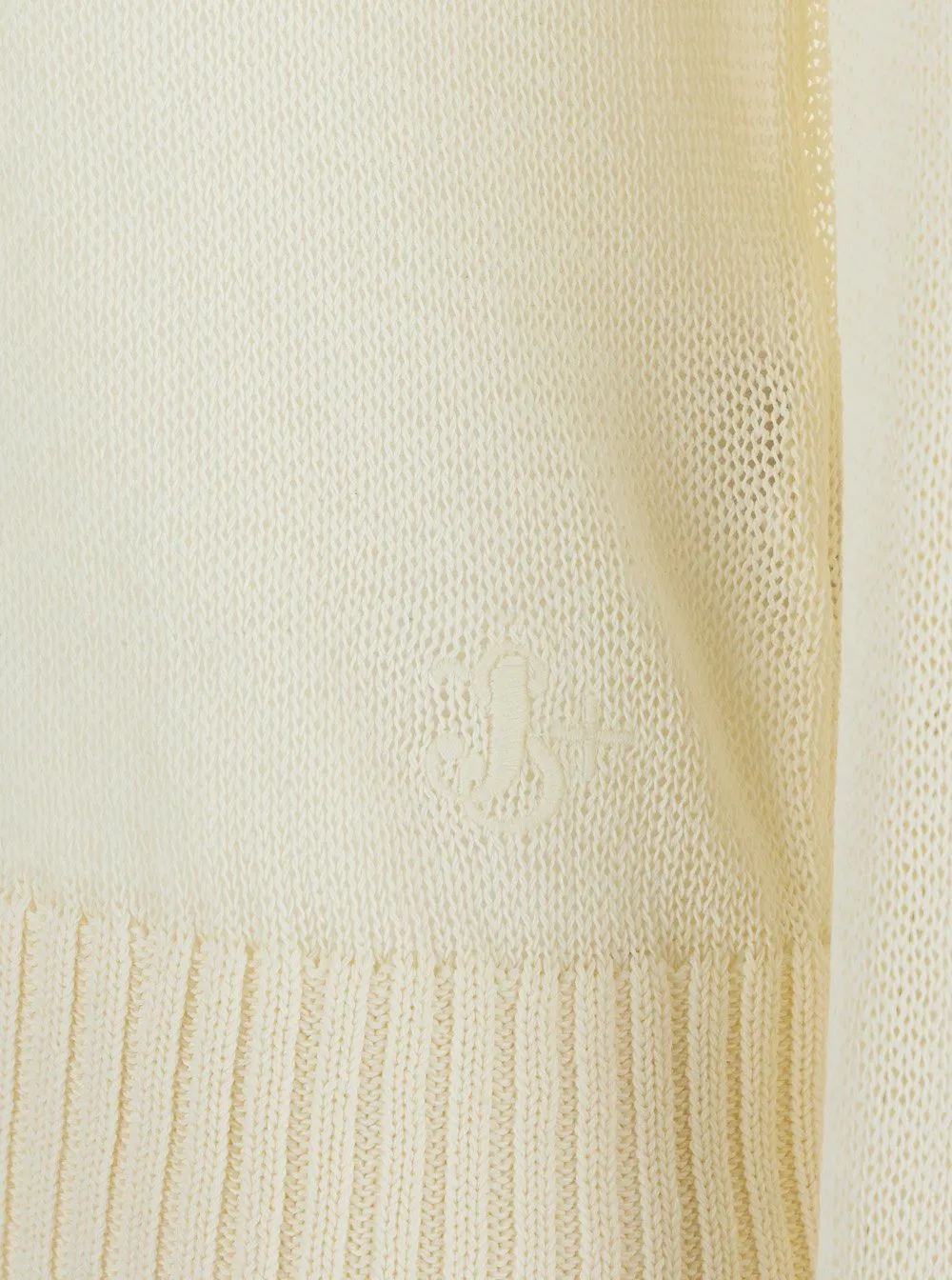 Jil Sander+ Logo Embroidered Cropped Jumper