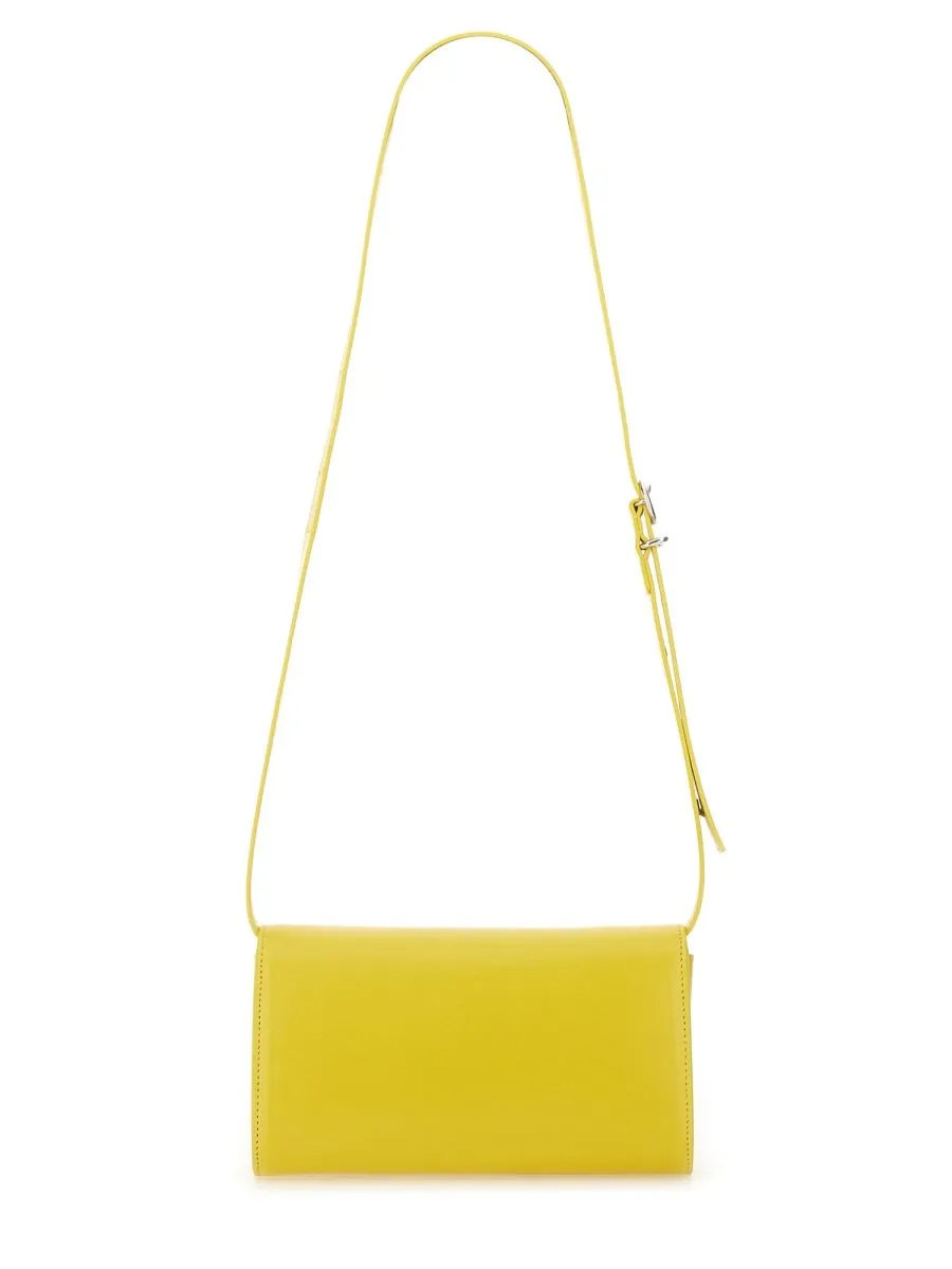 Jil Sander All-Day Logo Stamp Shoudler Bag