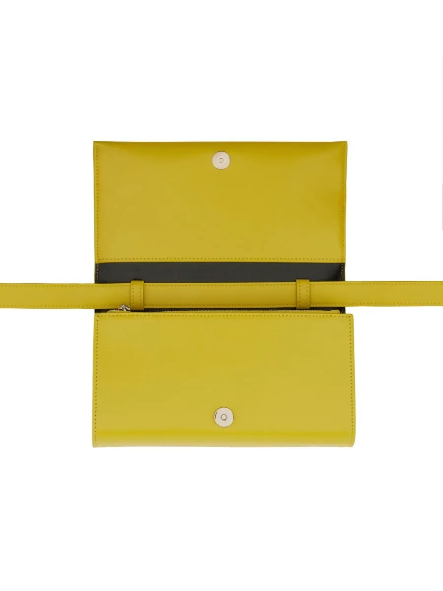 Jil Sander All-Day Logo Stamp Shoudler Bag