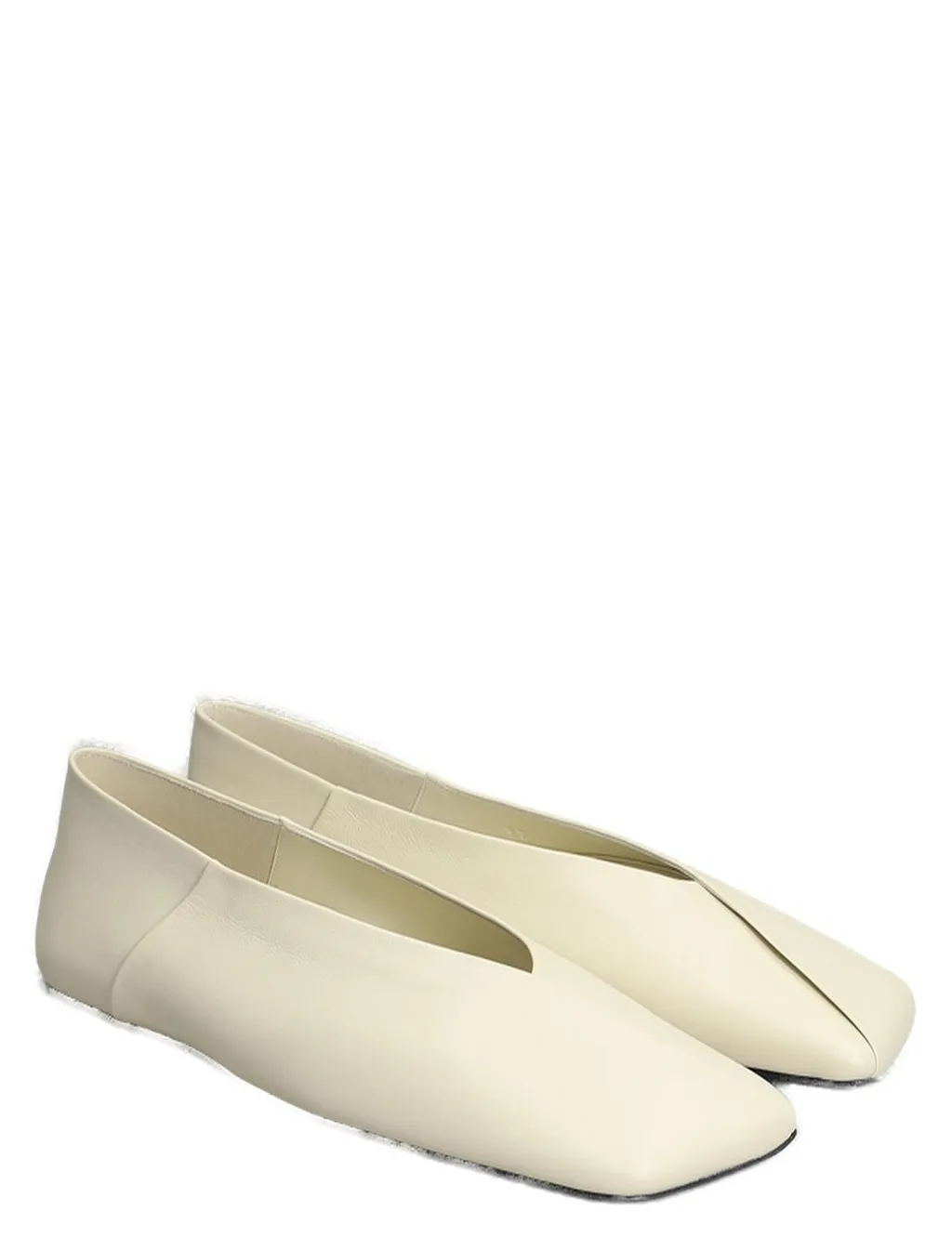 Jil Sander Square-Toe Ballerina Shoes