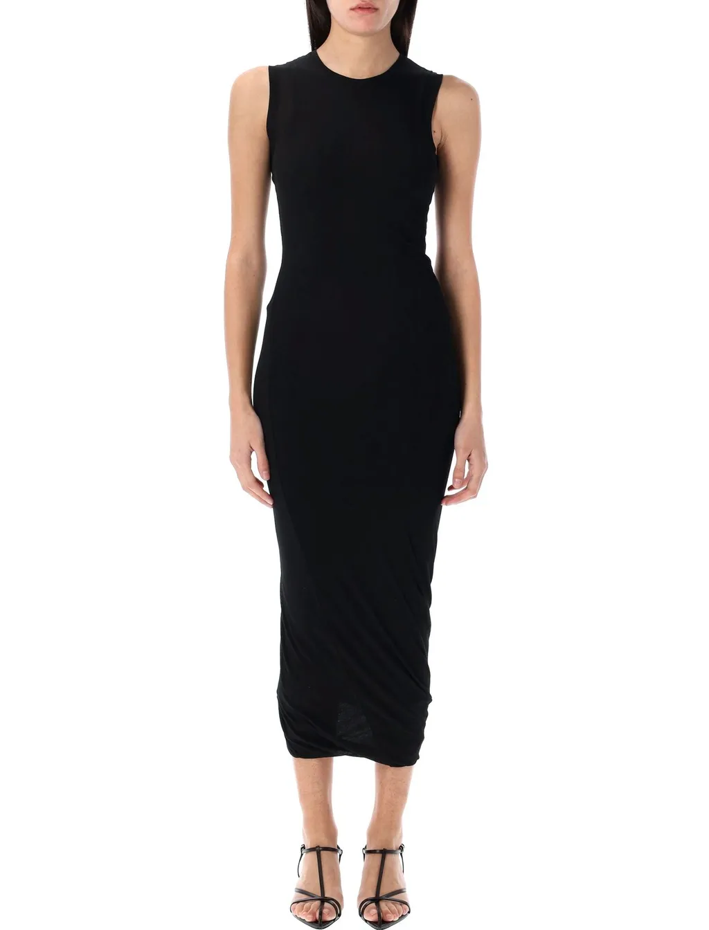 Jil Sander Crewneck Sleeveless Midi Dress