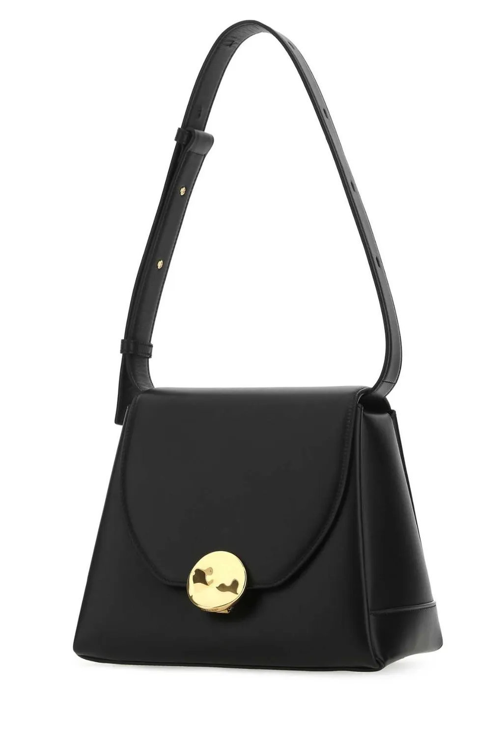 Jil Sander Logo Detailed Foldover Shoulder Bag
