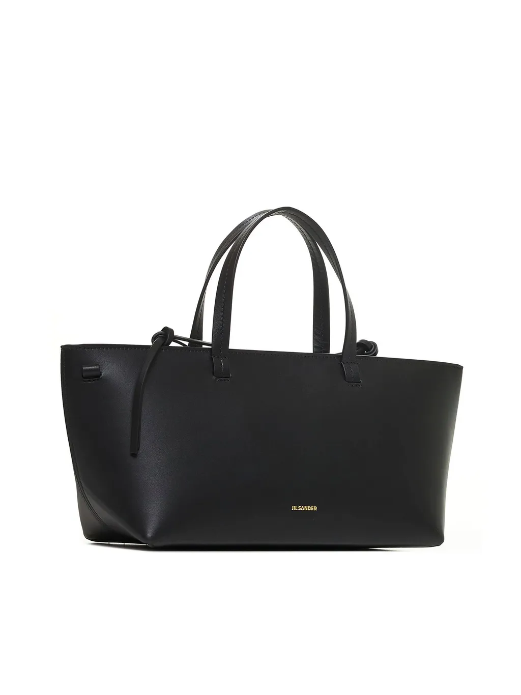 Jil Sander Logo Printed Top Handle Bag