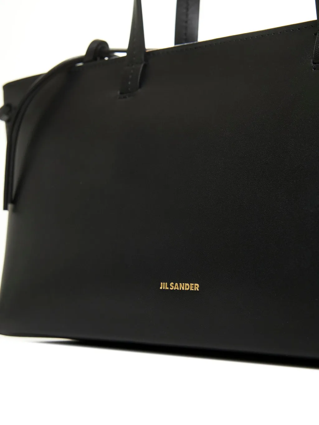 Jil Sander Logo Printed Top Handle Bag