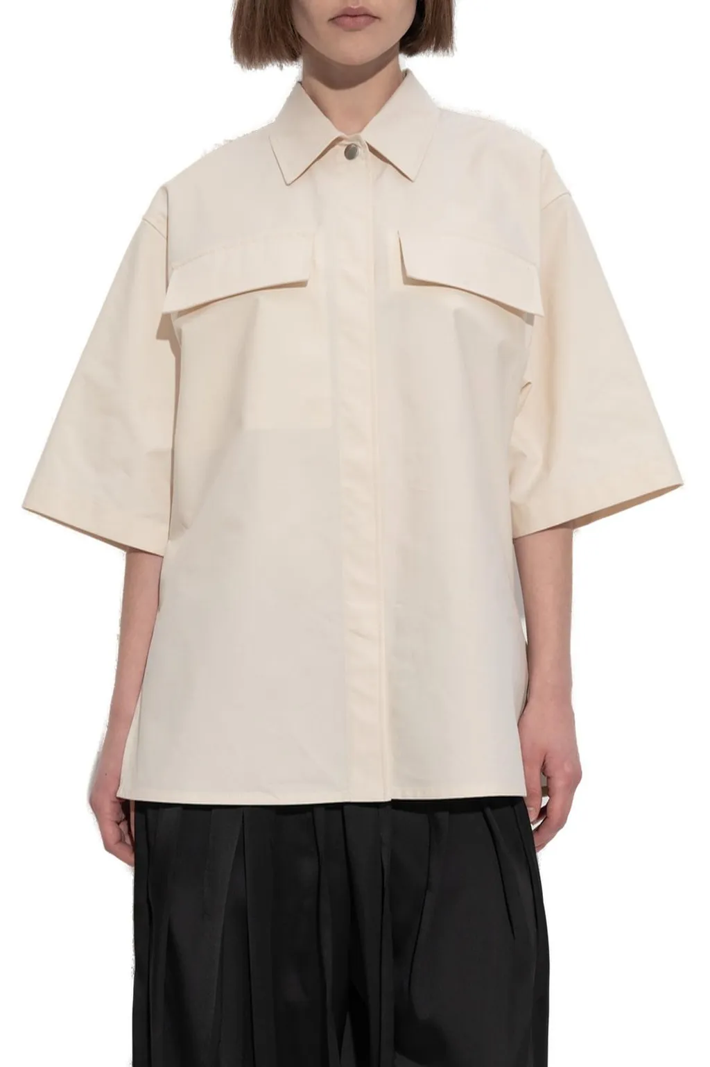 Jil Sander+ Logo Embroidered Shirt