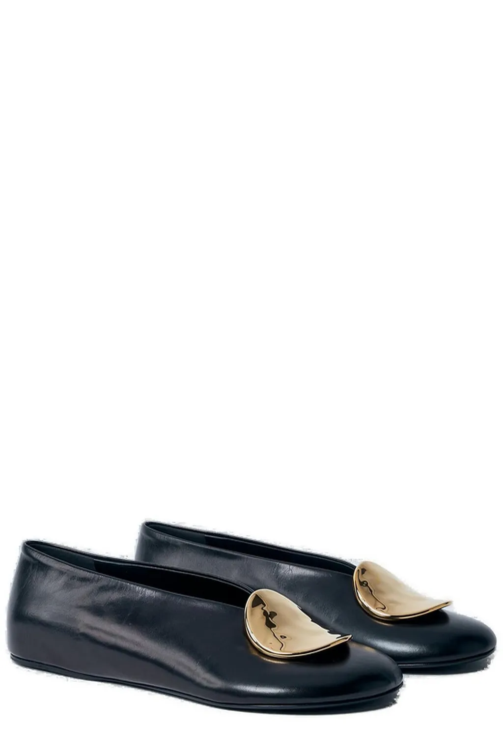 Jil Sander Round Toe Ballerina Shoes