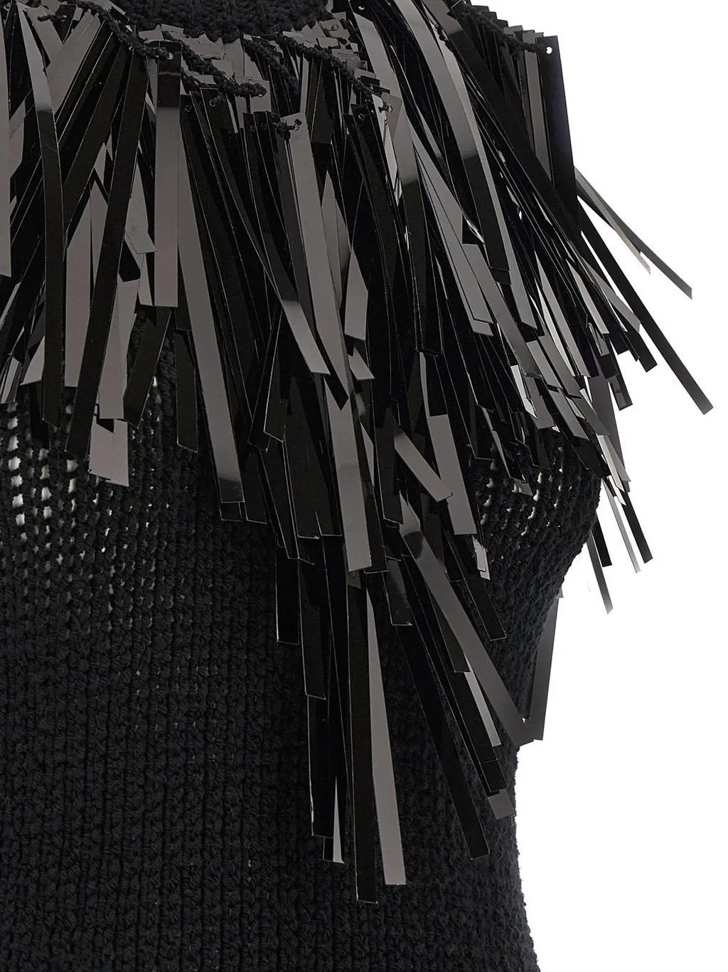 Jil Sander Fringed Trim Sleeveless Knitted Top