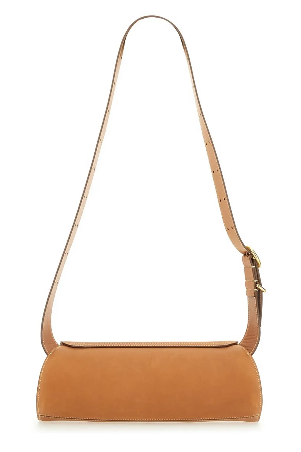 Jil Sander Logo Debossed Shoulder Bag