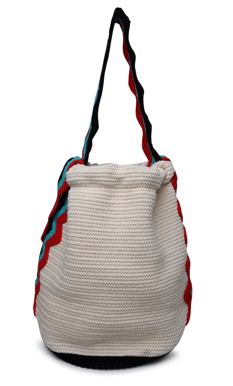 Jil Sander Logo Patch Drawstring Shoulder Bag