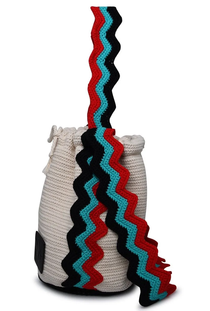 Jil Sander Logo Patch Drawstring Shoulder Bag