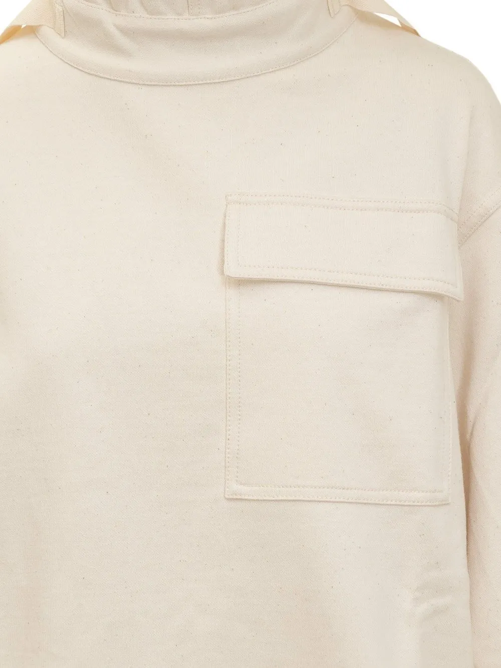 Jil Sander Flap-Pocket Drawstring Hoodie