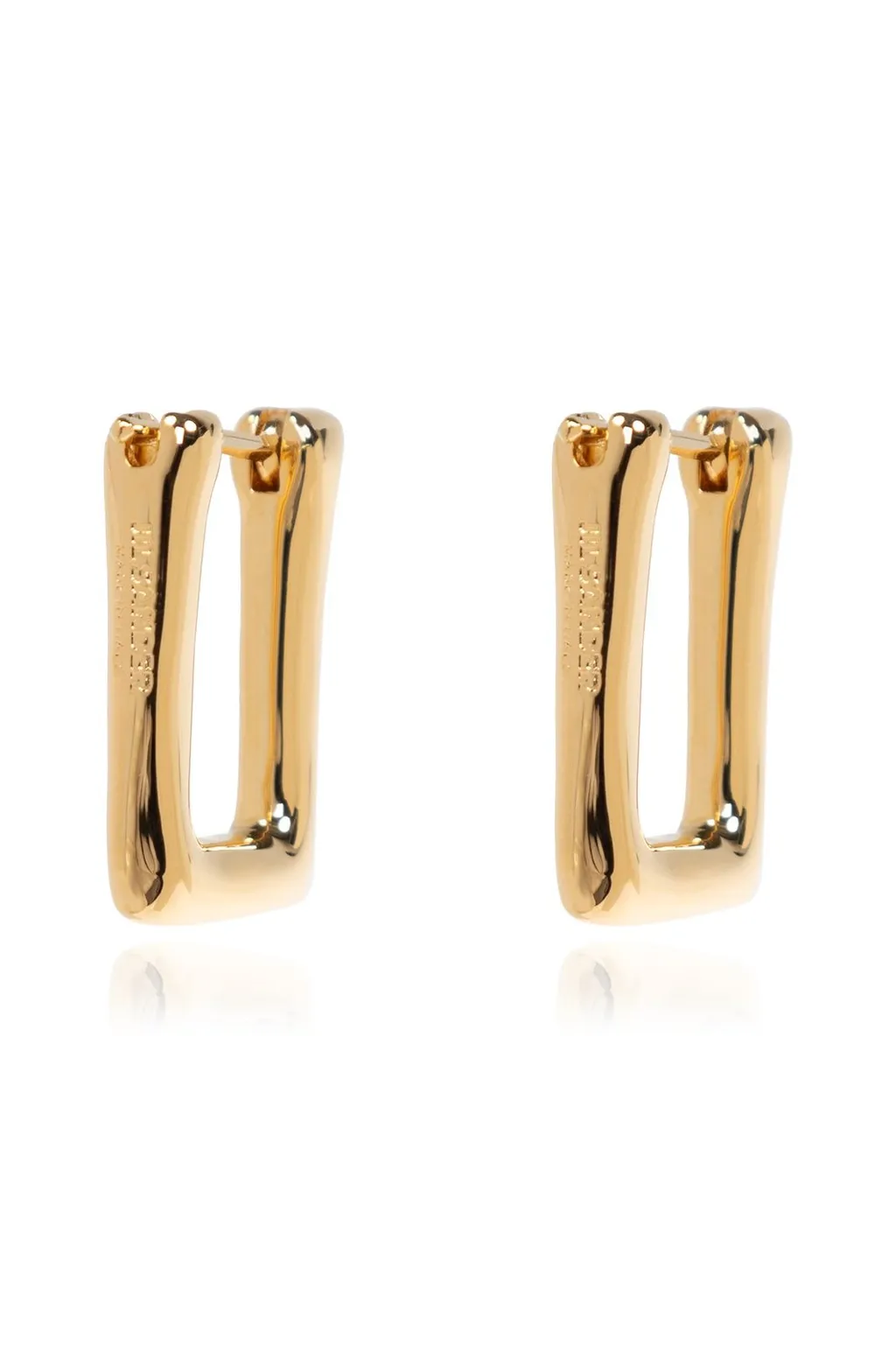 Jil Sander Rectangular Hoop Earrings