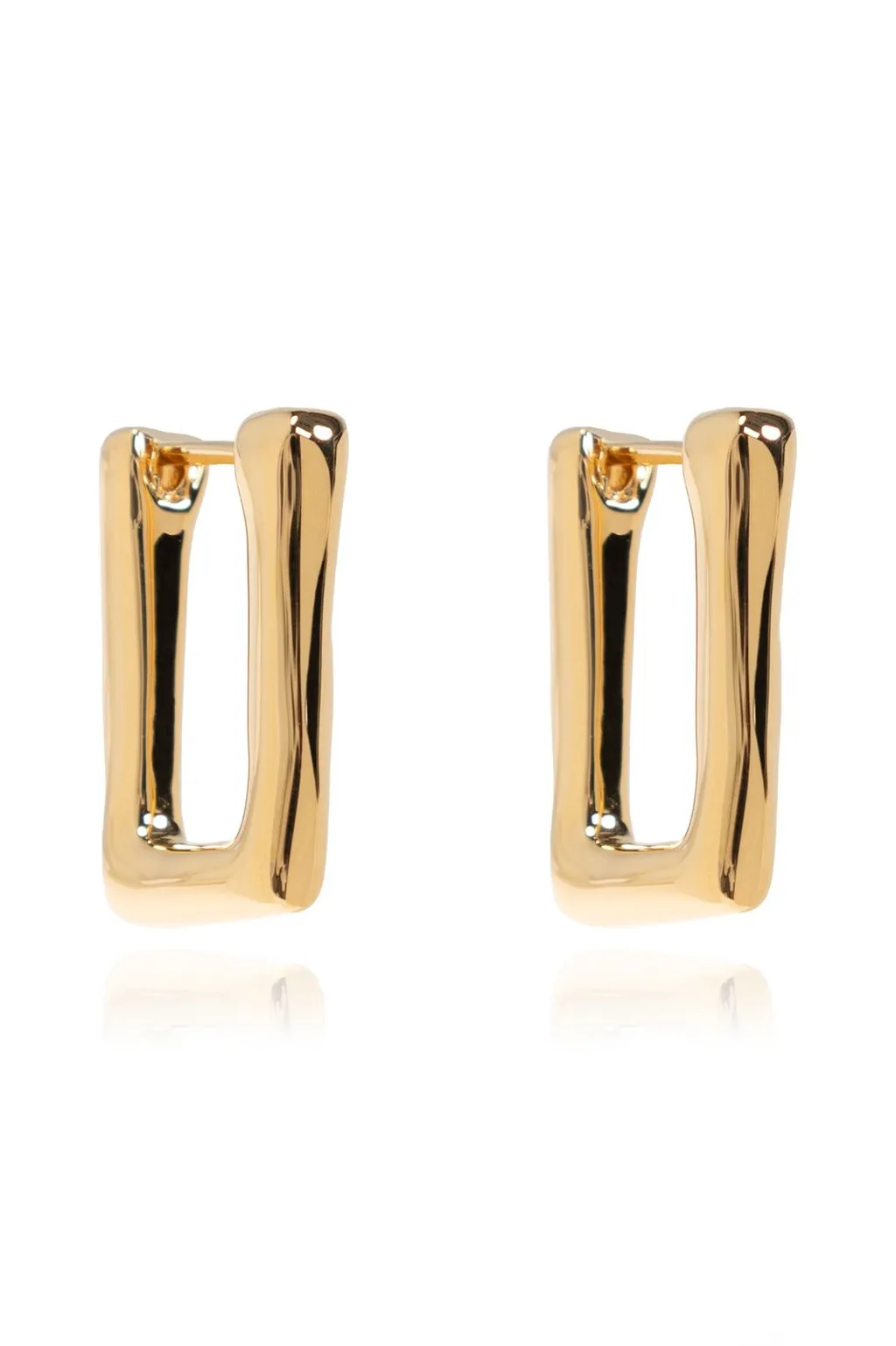 Jil Sander Rectangular Hoop Earrings