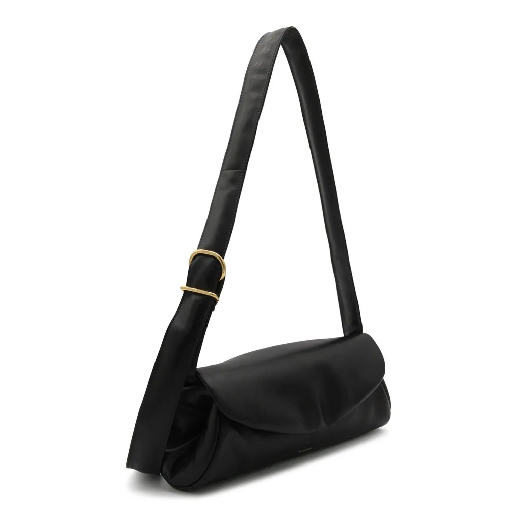 Jil Sander Large Cannolo Foldover Top Shoulder Bag