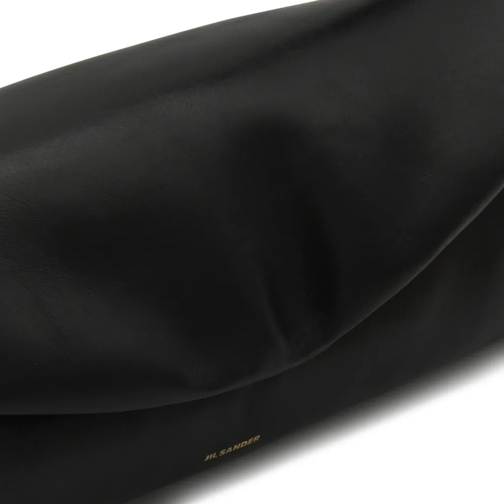 Jil Sander Large Cannolo Foldover Top Shoulder Bag