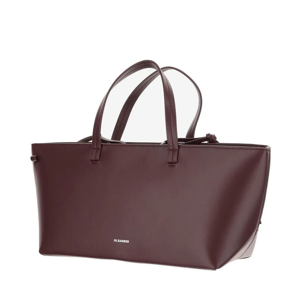 Jil Sander Classic Logo Detailed Tote Bag