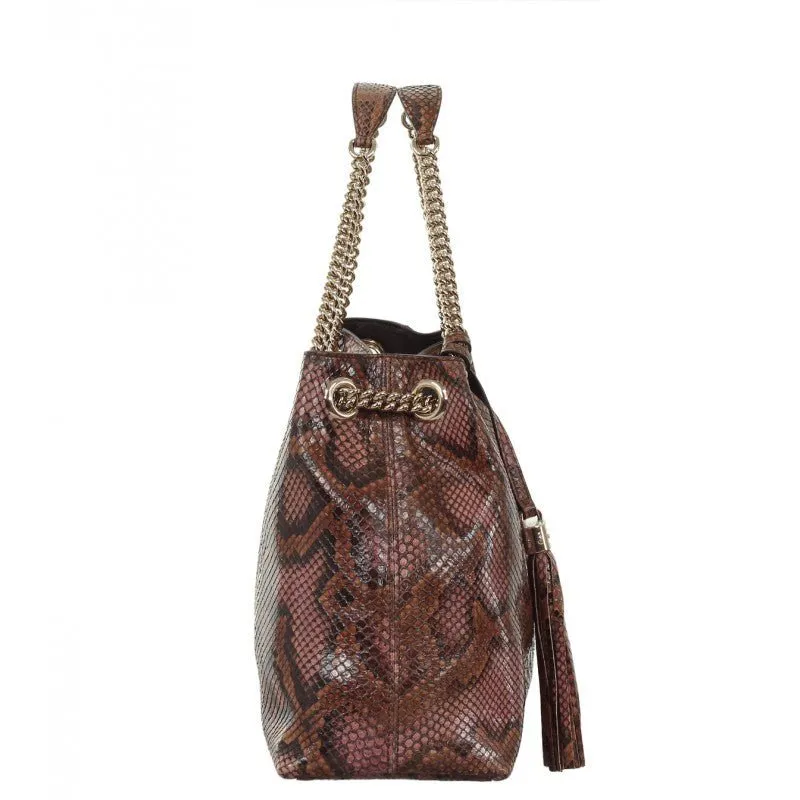 Gucci Interlocking G Embossed Shoulder Bag