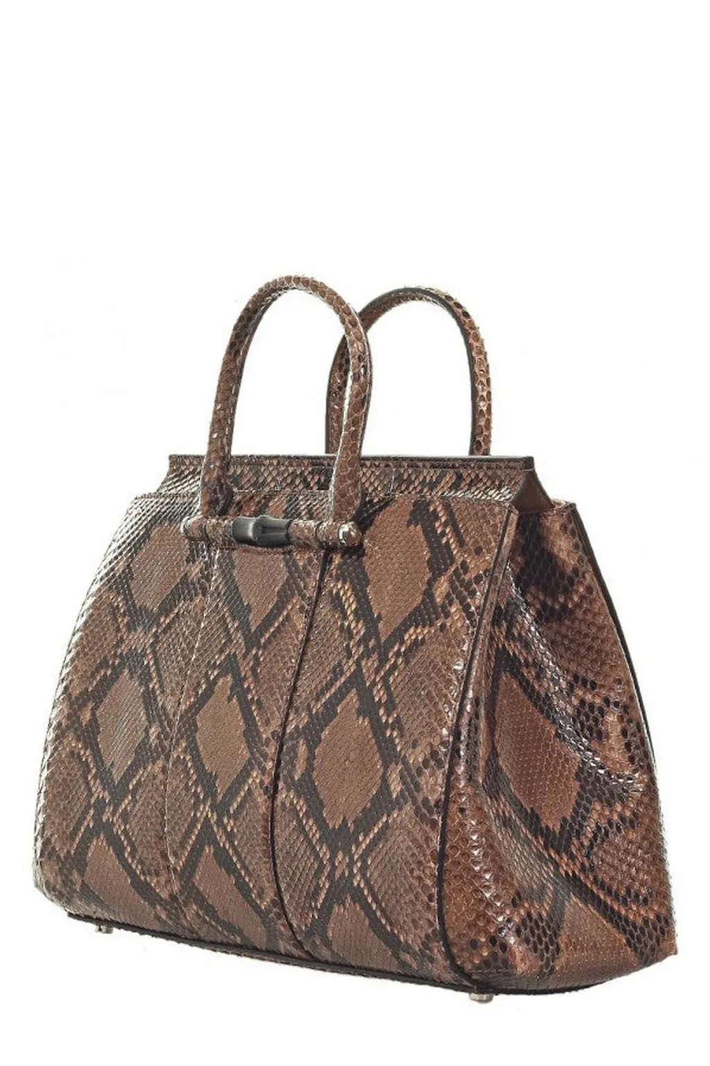 Gucci Embossed Bamboo Tote Bag