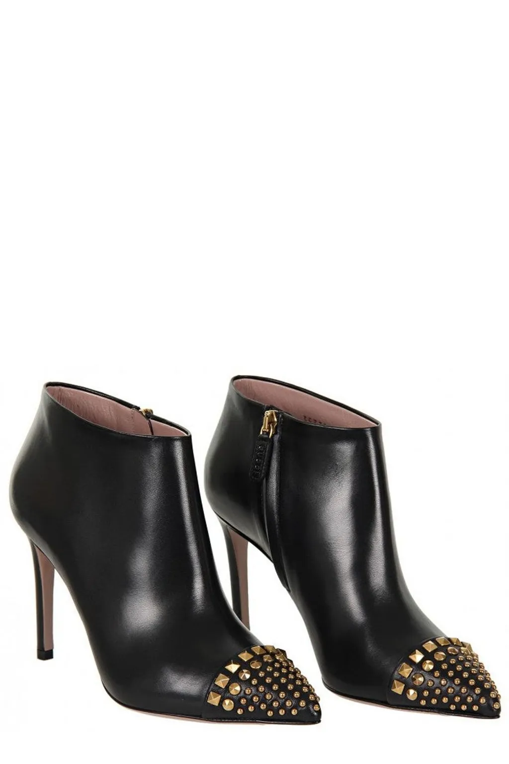 Gucci Side Zipped Studded Ankle Boots