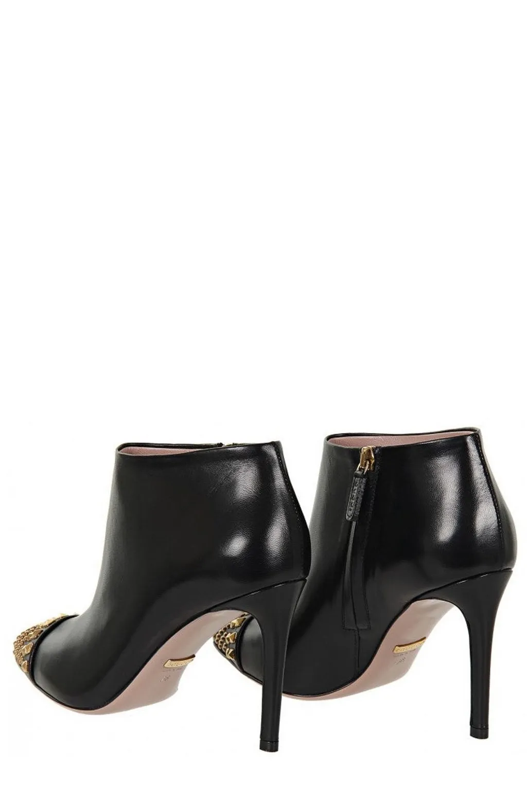 Gucci Side Zipped Studded Ankle Boots