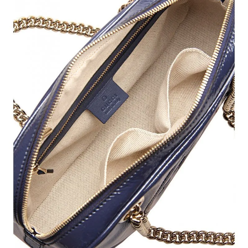 Gucci Logo Embossed Soho Shoulder Bag