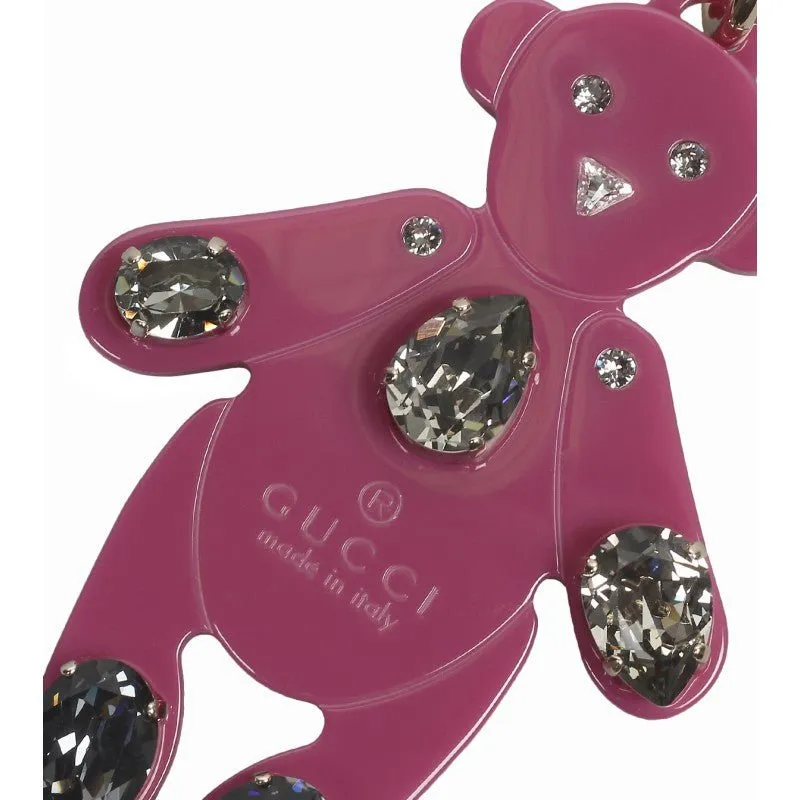 Gucci Embellished Teddy Bear Key Ring Charm