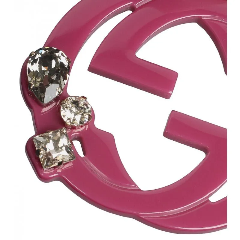 Gucci Gg Embellished Key Ring Charm