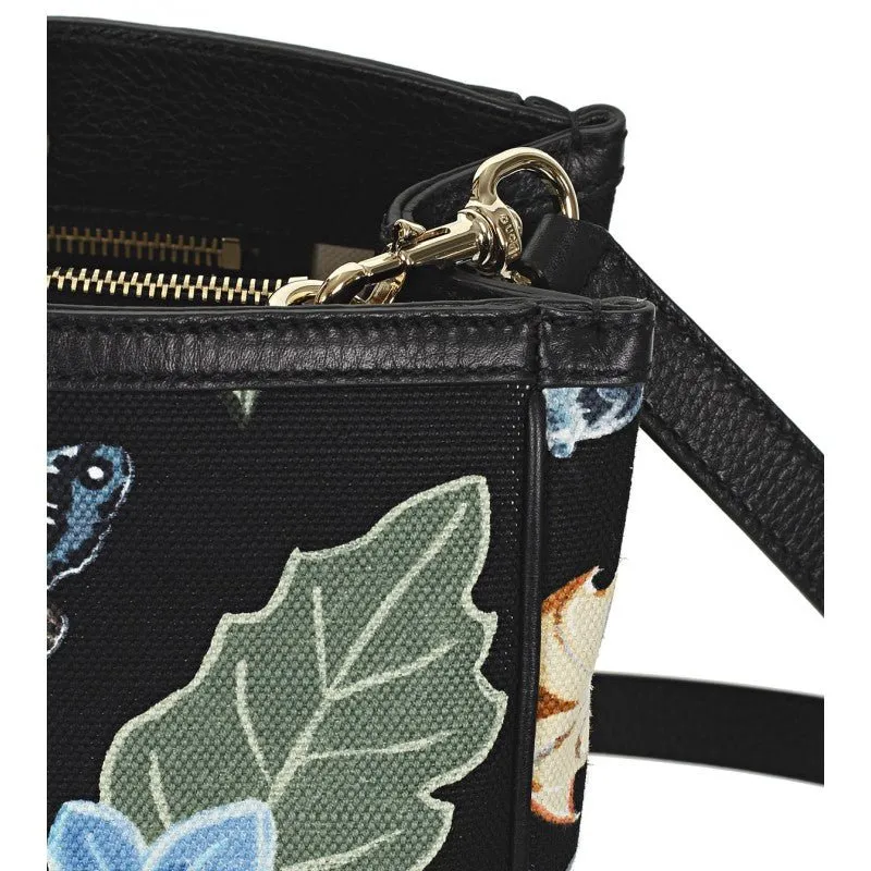 Gucci Flora Knight Print Bamboo Strapped Tote Bag