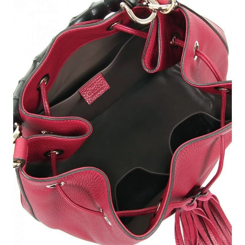 Gucci Tassel Detailed Miss Bamboo Bucket Bag