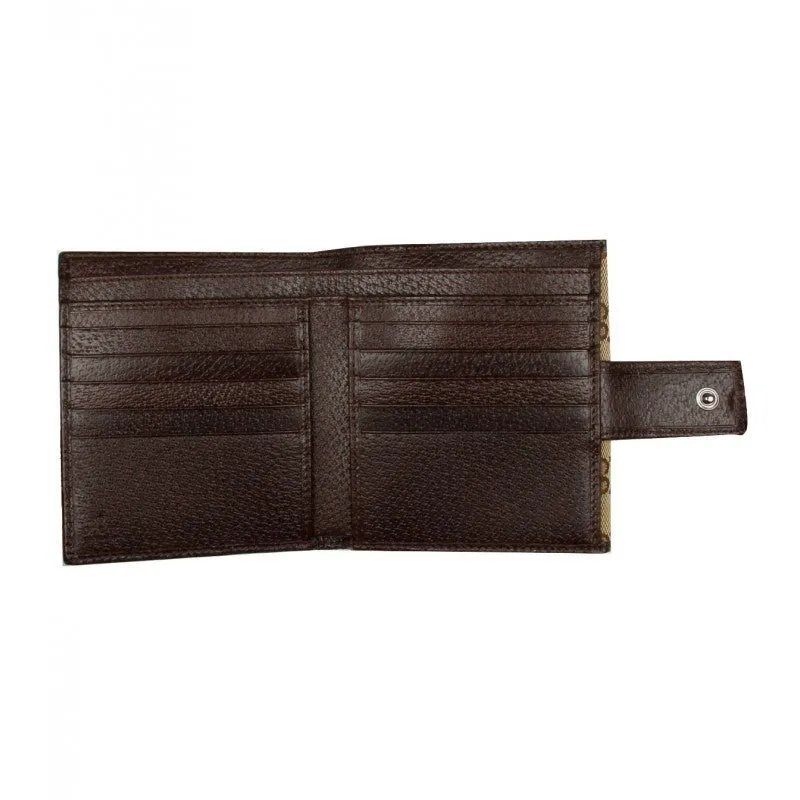 Gucci Gg Monogram Compact Wallet