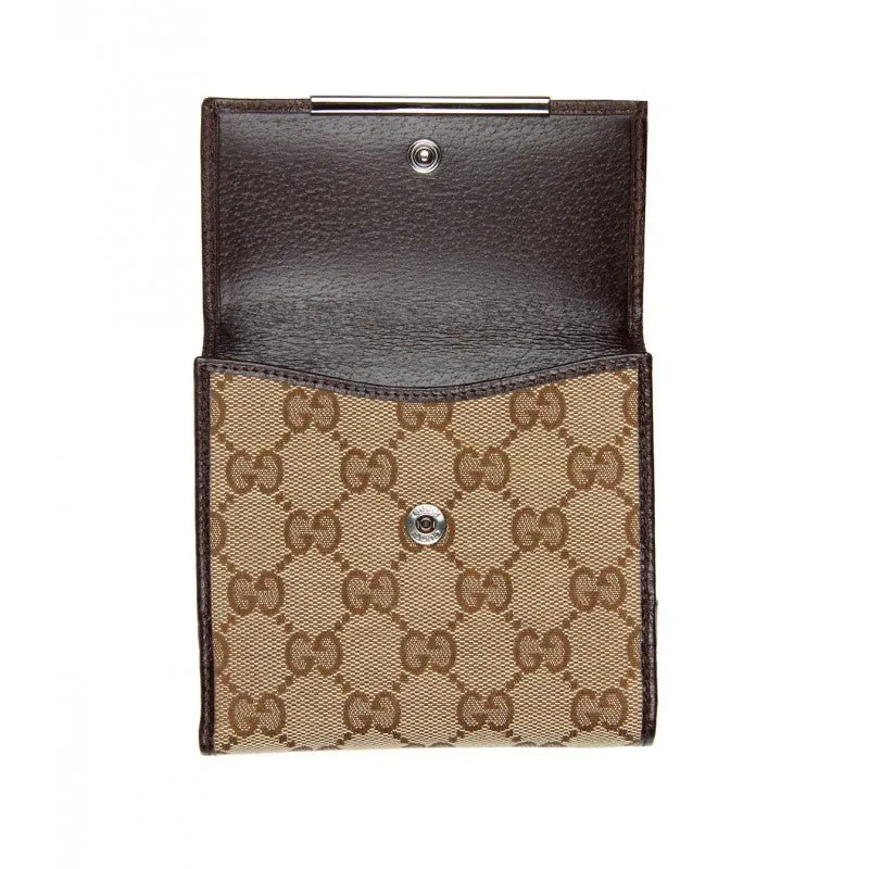 Gucci Gg Monogram Compact Wallet