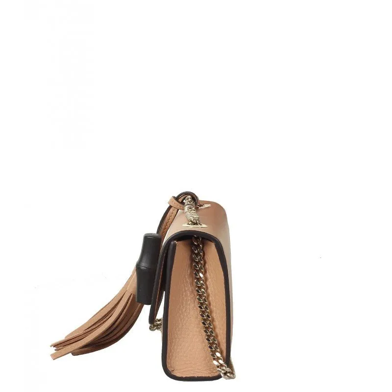 Gucci Tassel Detailed Miss Bamboo Shoulder Bag