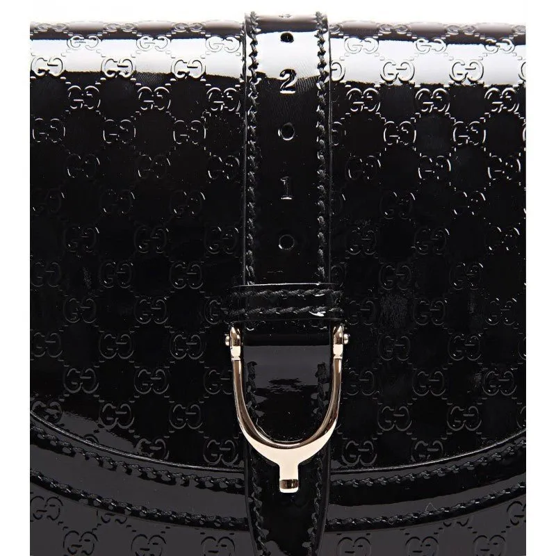 Gucci Embossed Saddle Bag