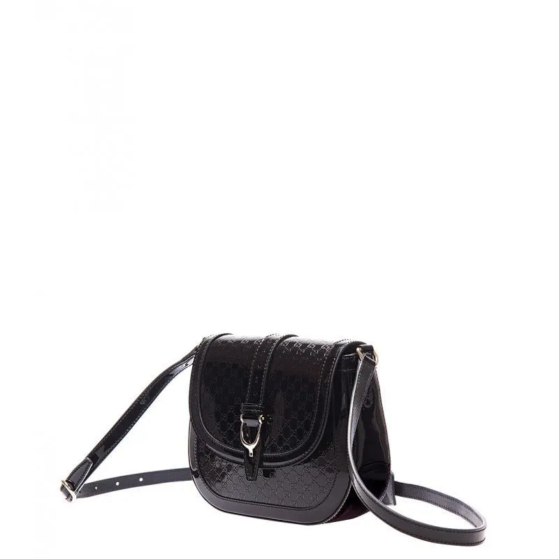 Gucci Embossed Saddle Bag