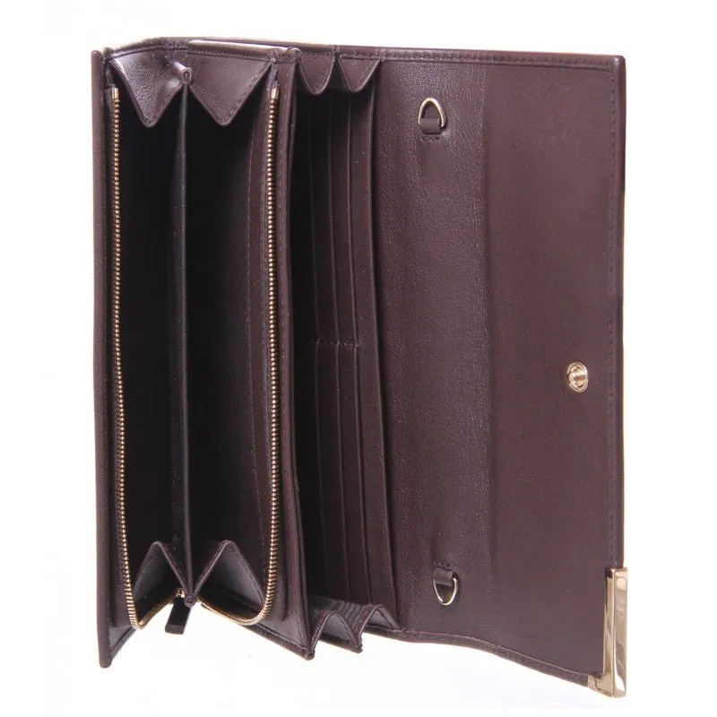 Gucci Gg Supreme Press Stud Fastened Wallet