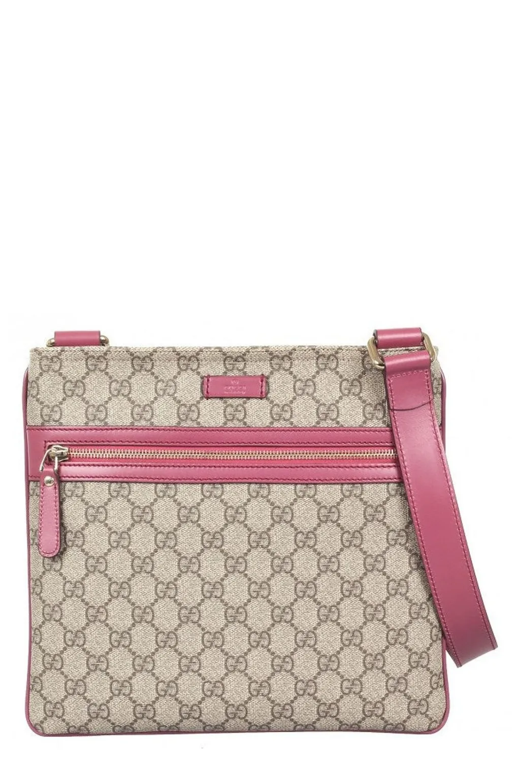 Gucci Logo Patch Gg Supreme Messenger Bag