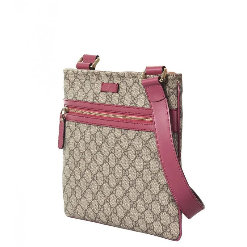 Gucci Logo Patch Gg Supreme Messenger Bag