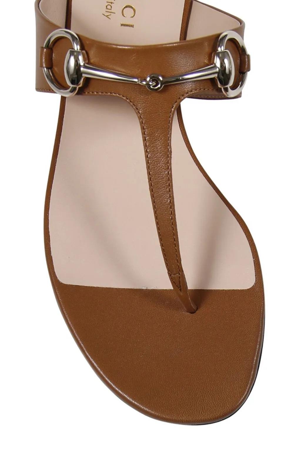 Gucci Lady Horsebit Detailed Thong Sandals