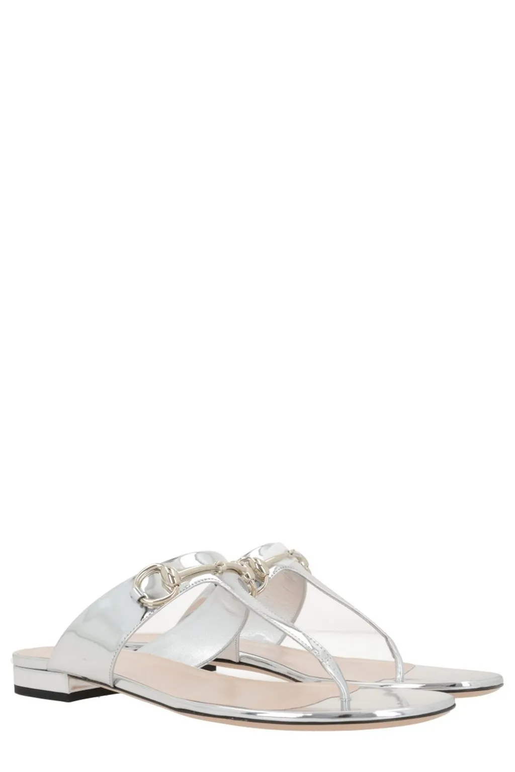 Gucci Metallic Thong Sandals