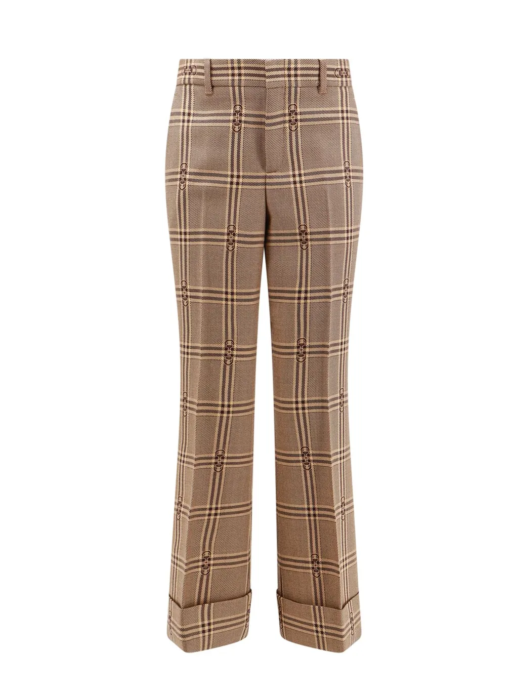 Gucci Horsebit Checked Trousers