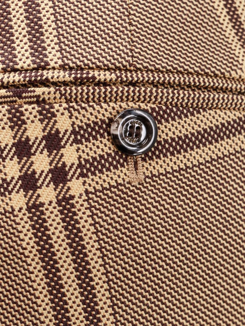 Gucci Horsebit Checked Trousers