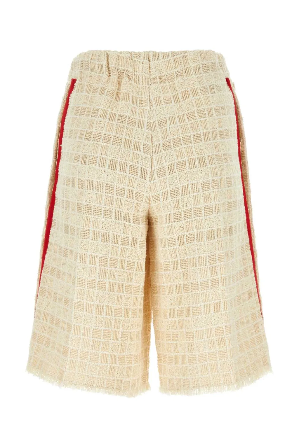 Gucci Gg Logo Embroidered Tweed Shorts