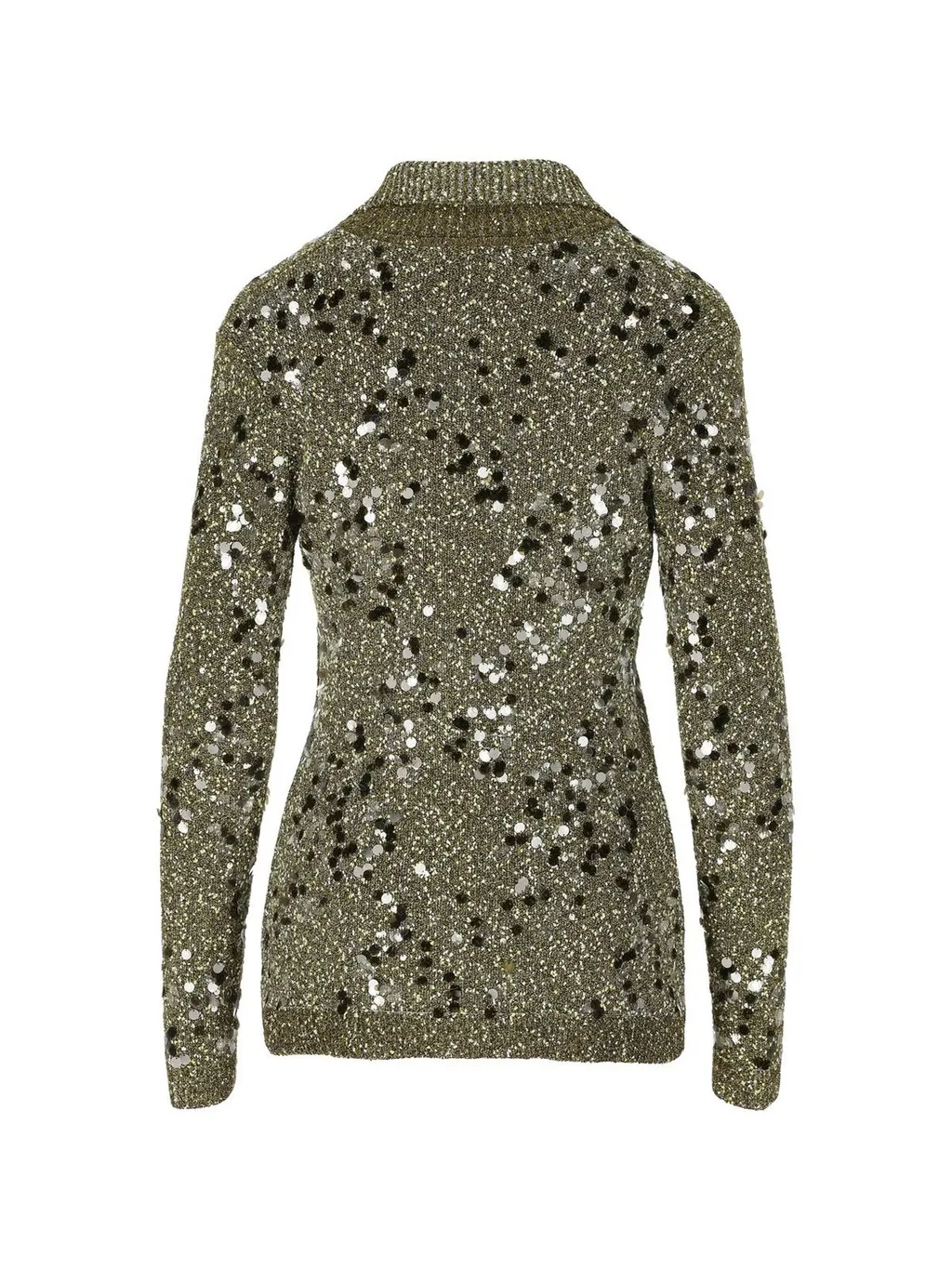Gucci Polo Neck Tweed Cardigan