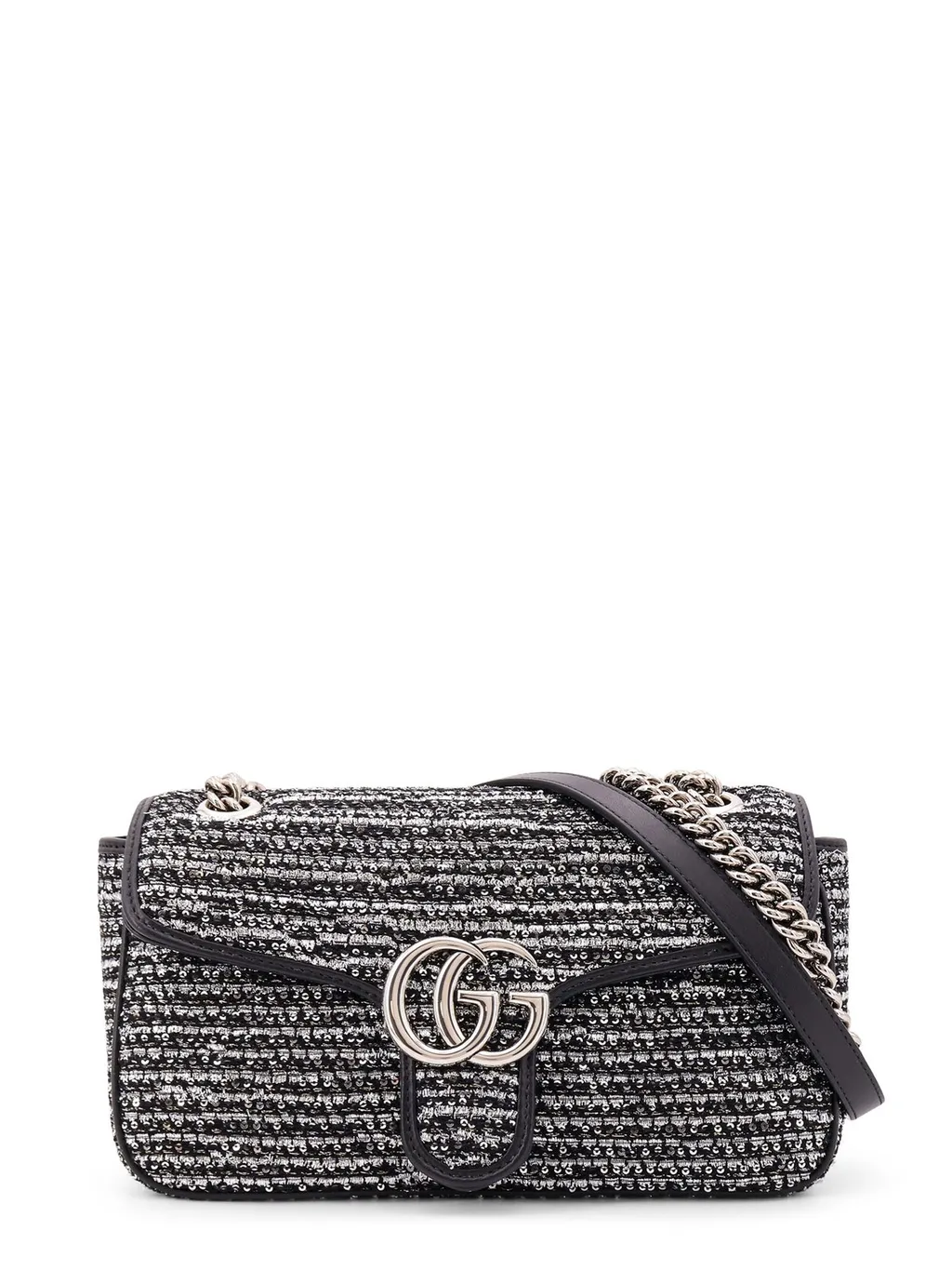 Gucci Gg Marmont Sequined Small Shoulder Bag