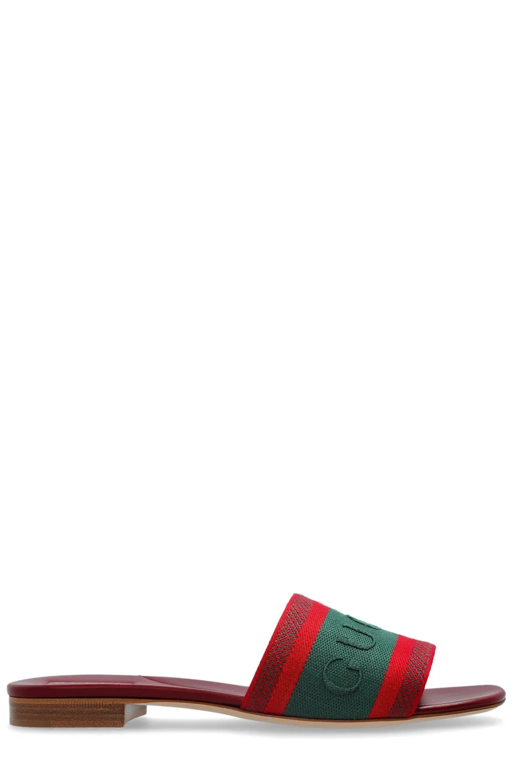 Gucci Web Detailed Slide Sandals