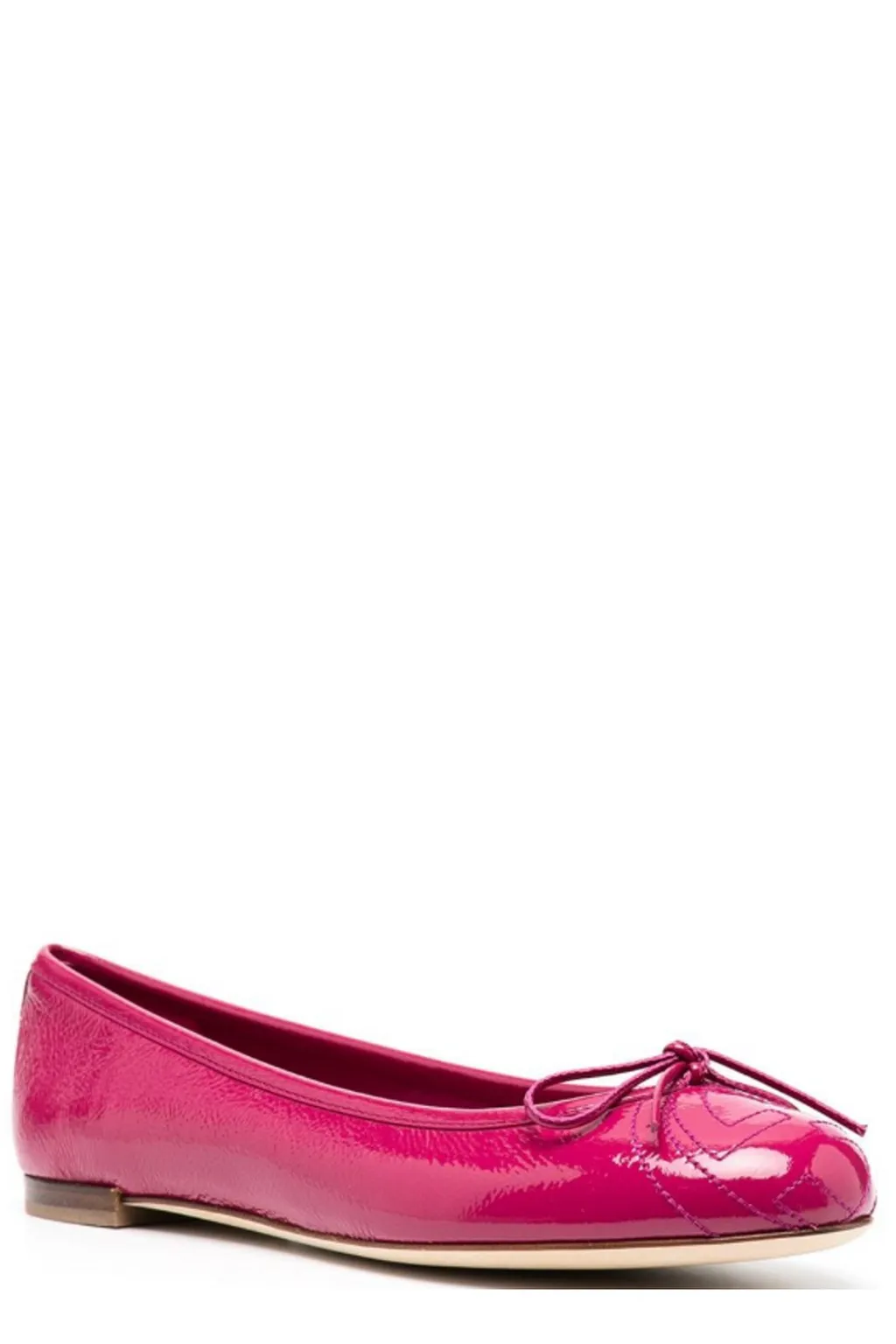Gucci High Shine Bow Ballet Flats