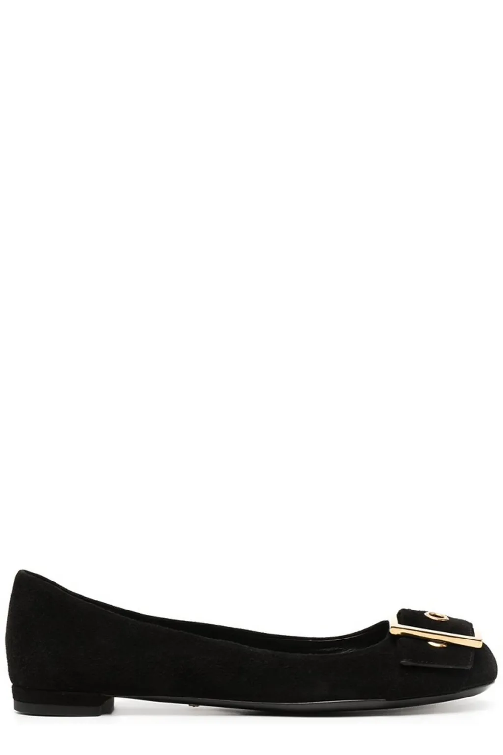 Gucci Slip-On Buckle Ballet Flats