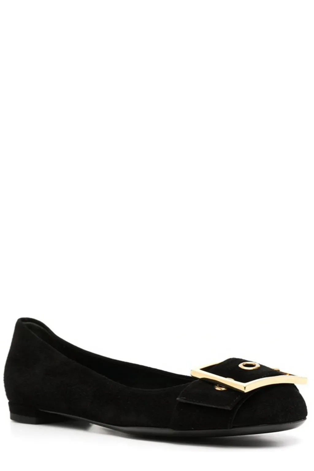 Gucci Slip-On Buckle Ballet Flats