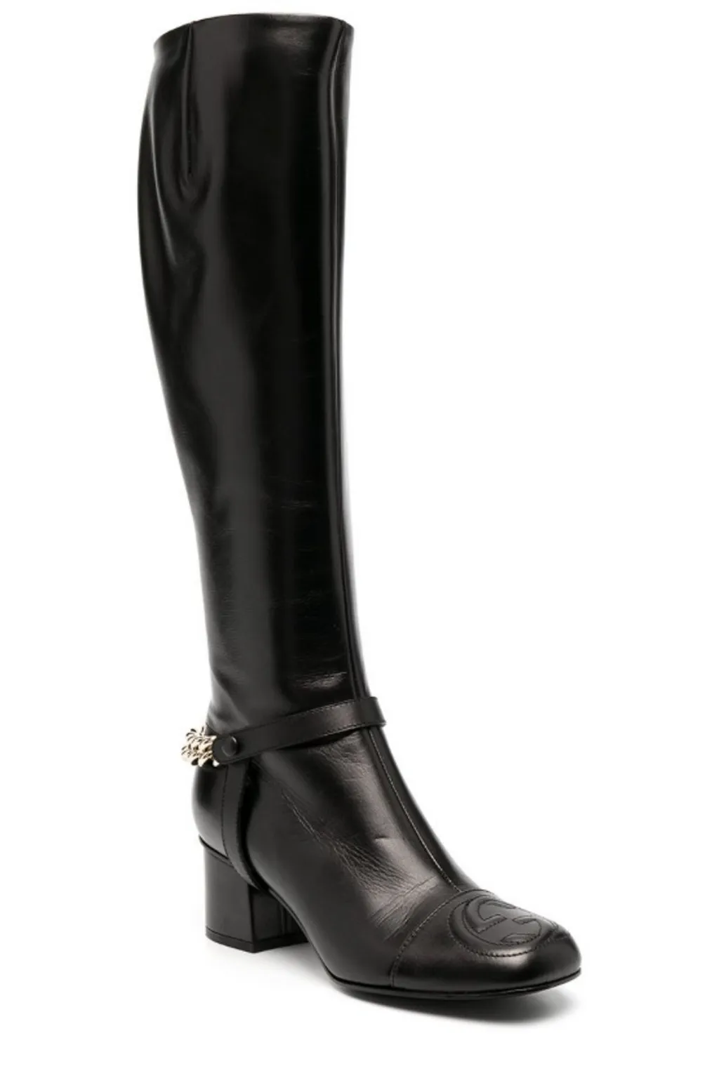 Gucci Chain Detail Knee Length Boots