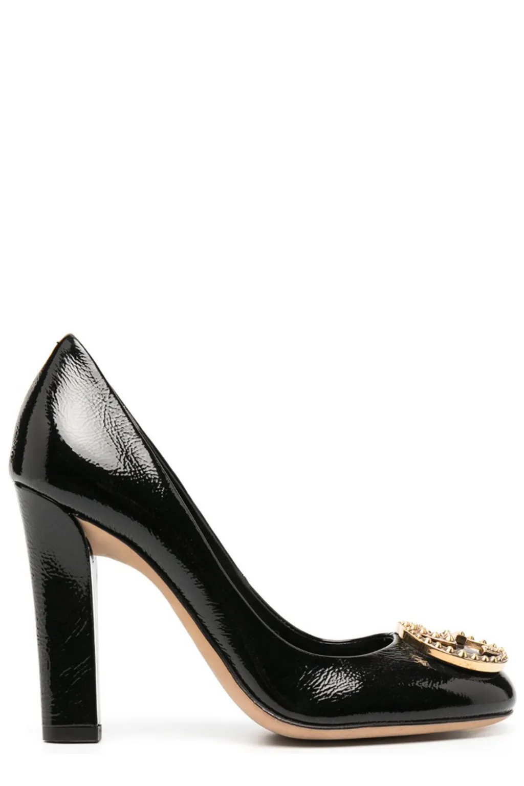 Gucci Logo Plaque High Heel Pumps